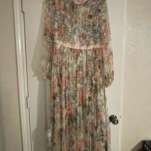 Needle & Thread English Rose Ruffle Gown